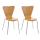 2er Set Besucherstuhl HLO-CP3 ~ natura