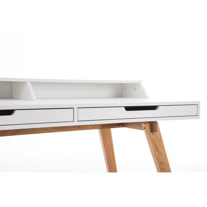 Schreibtisch HLO-CP6 140 cm ~ wei