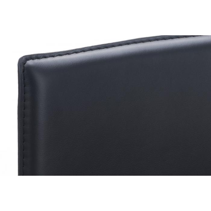 Barhocker HLO-CP7 Leder Flach B78 ~ schwarz
