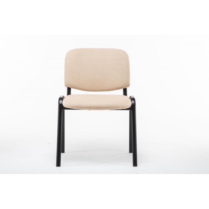 Besucherstuhl HLO-CP111 Stoff ~ creme