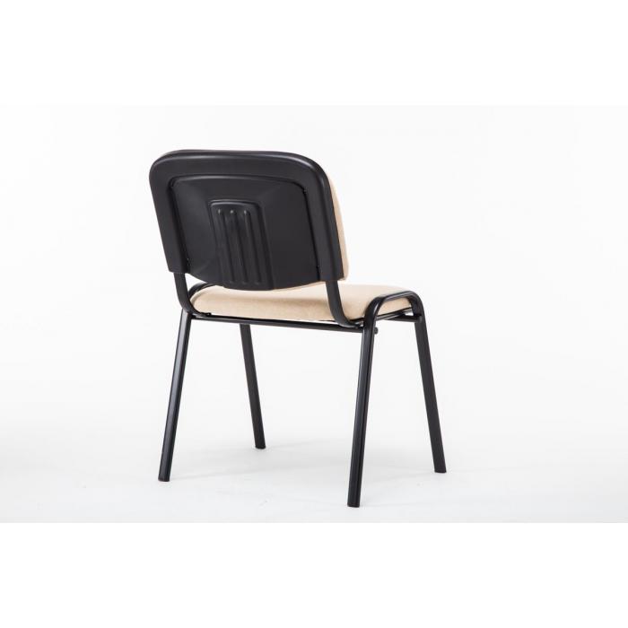 Besucherstuhl HLO-CP111 Stoff ~ creme
