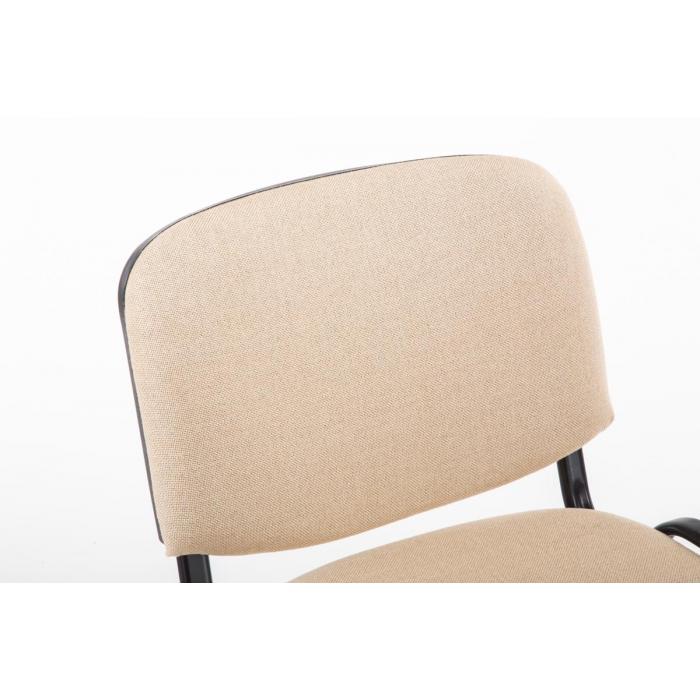 Besucherstuhl HLO-CP111 Stoff ~ creme