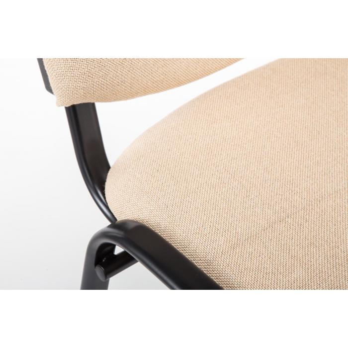 Besucherstuhl HLO-CP111 Stoff ~ creme