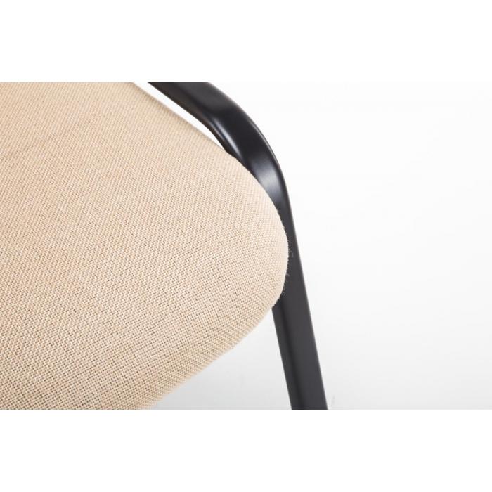 Besucherstuhl HLO-CP111 Stoff ~ creme