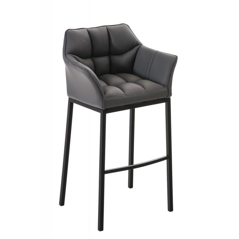 Barhocker HLO-CP1 B mit 4-Fu Gestell ~ grau