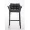 Barhocker HLO-CP1 B mit 4-Fu Gestell ~ grau