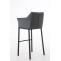 Barhocker HLO-CP1 B mit 4-Fu Gestell ~ grau