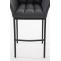 Barhocker HLO-CP1 B mit 4-Fu Gestell ~ grau