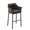 Barhocker HLO-CP1 B mit 4-Fu Gestell ~ braun