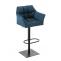 Barhocker HLO-CP1 B Stoff ~ blau