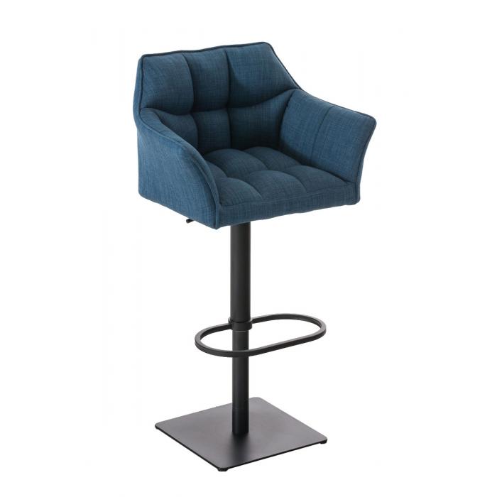 Barhocker HLO-CP1 B Stoff ~ blau