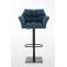 Barhocker HLO-CP1 B Stoff ~ blau
