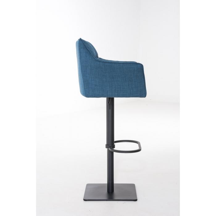 Barhocker HLO-CP1 B Stoff ~ blau