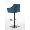 Barhocker HLO-CP1 B Stoff ~ blau