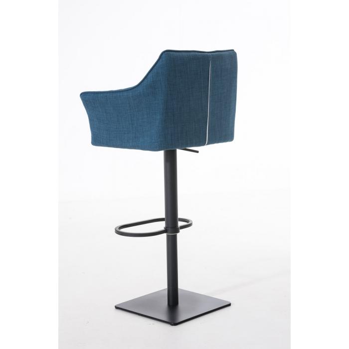 Barhocker HLO-CP1 B Stoff ~ blau