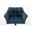 Barhocker HLO-CP1 B Stoff ~ blau