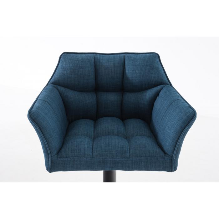 Barhocker HLO-CP1 B Stoff ~ blau