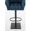 Barhocker HLO-CP1 B Stoff ~ blau