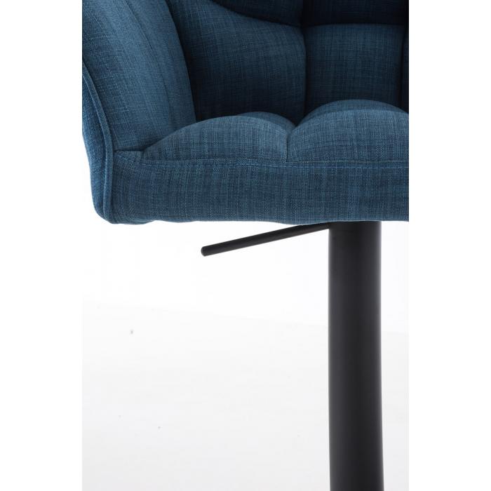 Barhocker HLO-CP1 B Stoff ~ blau