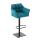 Barhocker HLO-CP1 B Stoff ~ türkis