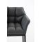 Barhocker HLO-CP1 B mit 4-Fu Gestell ~ grau