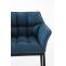 Barhocker HLO-CP1 B Stoff mit 4-Fu Gestell ~ blau