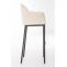 Barhocker HLO-CP1 B Stoff mit 4-Fu Gestell ~ creme