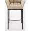 Barhocker HLO-CP1 B Stoff mit 4-Fu Gestell ~ creme