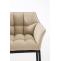 Barhocker HLO-CP1 B Stoff mit 4-Fu Gestell ~ creme