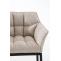 Barhocker HLO-CP1 B Stoff mit 4-Fu Gestell ~ elfenbein