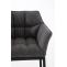 Barhocker HLO-CP1 B Stoff mit 4-Fu Gestell ~ titangrau