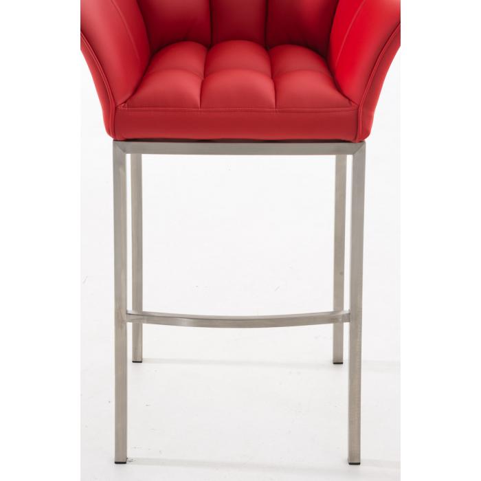 Barhocker HLO-CP1 E mit 4-Fu Gestell ~ rot