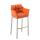 Barhocker HLO-CP1 E mit 4-Fu Gestell ~ orange