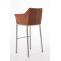 Barhocker HLO-CP1 E mit 4-Fu Gestell ~ hellbraun