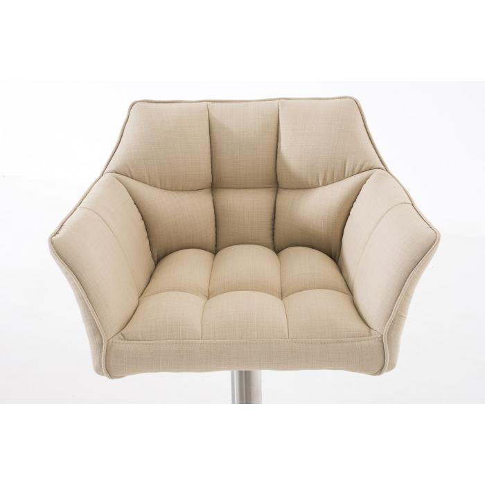 Barhocker HLO-CP1 E Stoff ~ creme