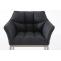 Barhocker HLO-CP1 E Stoff mit 4-Fu Gestell ~ dunkelgrau