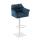 Barhocker HLO-CP1 W Stoff ~ blau