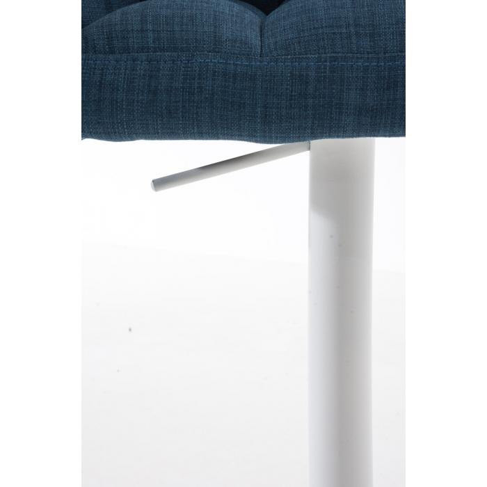 Barhocker HLO-CP1 W Stoff ~ blau