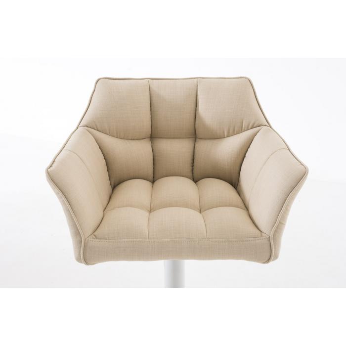 Barhocker HLO-CP1 W Stoff ~ creme