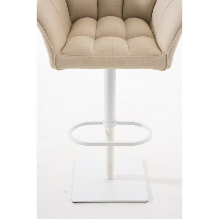 Barhocker HLO-CP1 W Stoff ~ creme