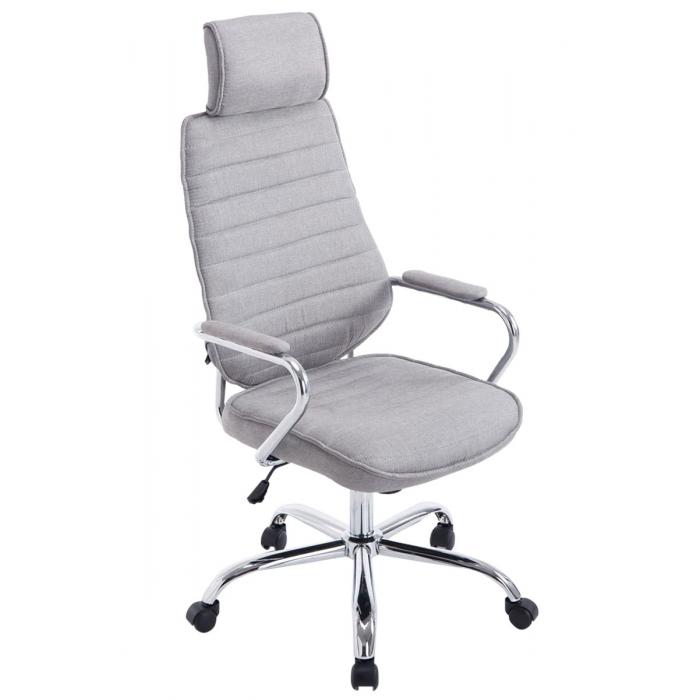 Brostuhl HLO-CP9 Stoff ~ hellgrau