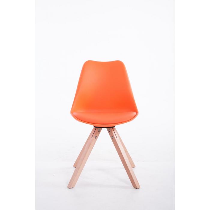 Besucherstuhl HLO-CP8 Natura Square ~ orange