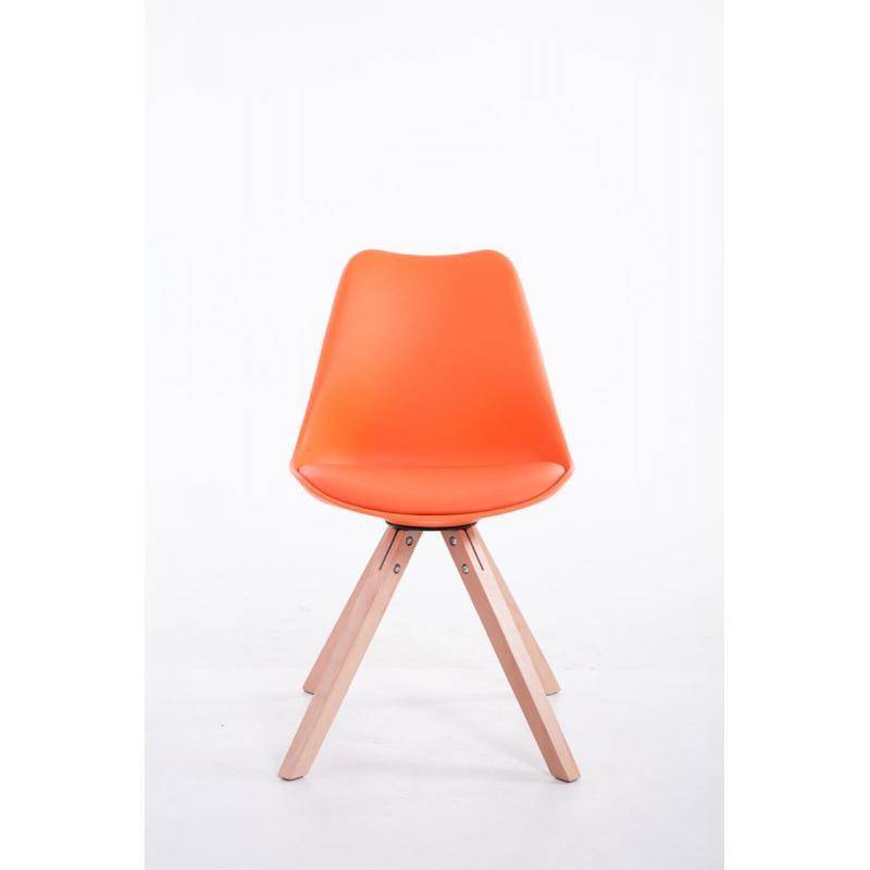 Besucherstuhl HLO-CP8 Natura Square ~ orange