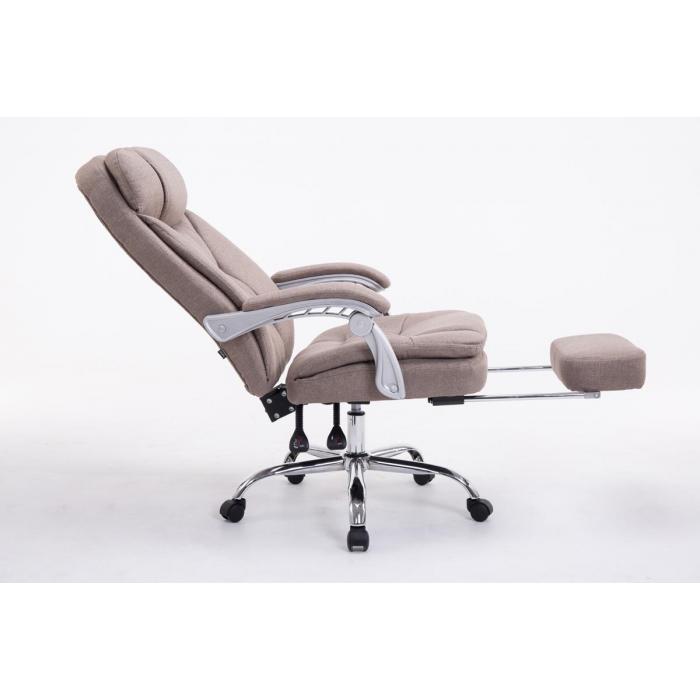 XL Brostuhl HLO-CP97 Stoff ~ taupe