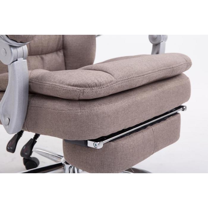 XL Brostuhl HLO-CP97 Stoff ~ taupe