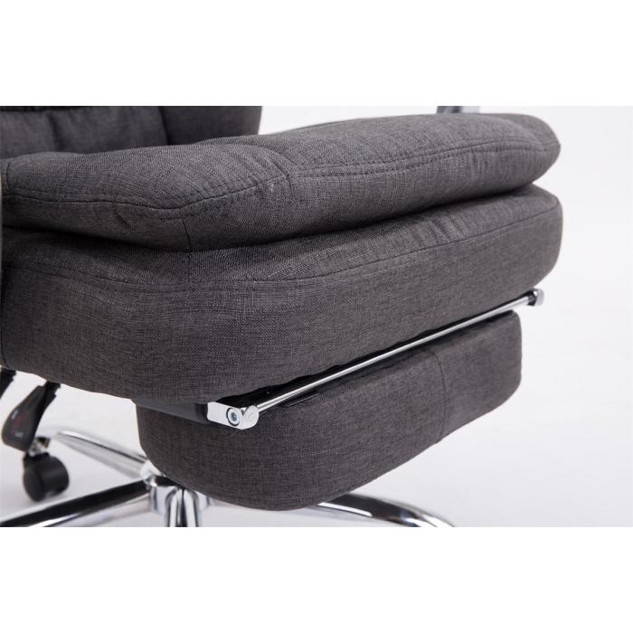 XL Brostuhl HLO-CP97 Stoff ~ dunkelgrau