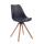 Besucherstuhl HLO-CP50 Drehbar Natura Rund ~ schwarz
