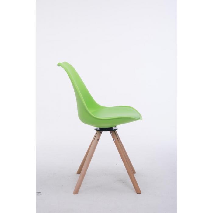 Besucherstuhl HLO-CP50 Drehbar Natura Rund ~ grn