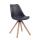 Besucherstuhl HLO-CP50 Drehbar Natura Square ~ schwarz