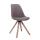 Besucherstuhl HLO-CP50 Drehbar Natura Stoff Square ~ taupe